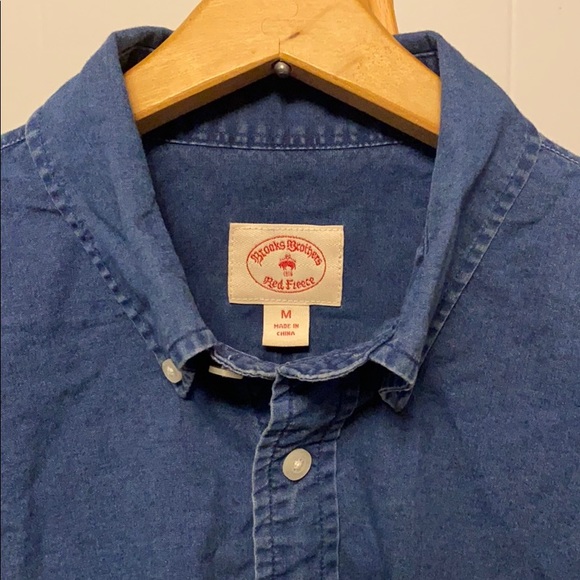 Medium Brooks Brothers Washed Cotton Button Down - Picture 2 of 3